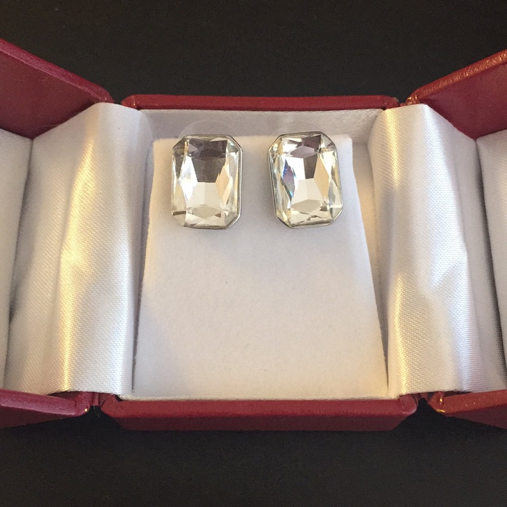 Vintage rhinestone earrings